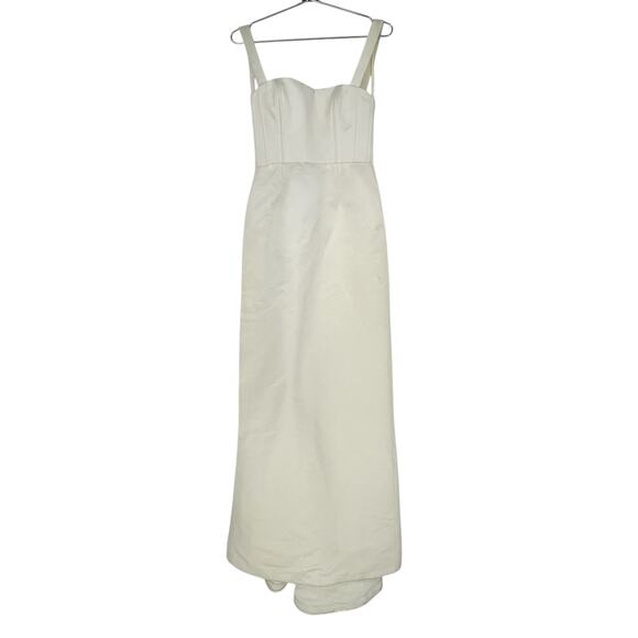 BHLDN x Amsale Olympia Gown Ivory Cream Women's Size 4 NWT FLAWS - Picture 2 of 16